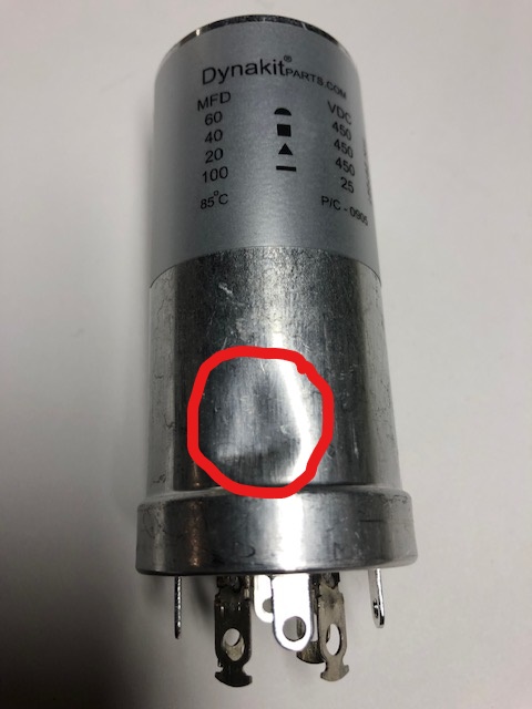 Can Capacitor # 297227 (B) “Dented”